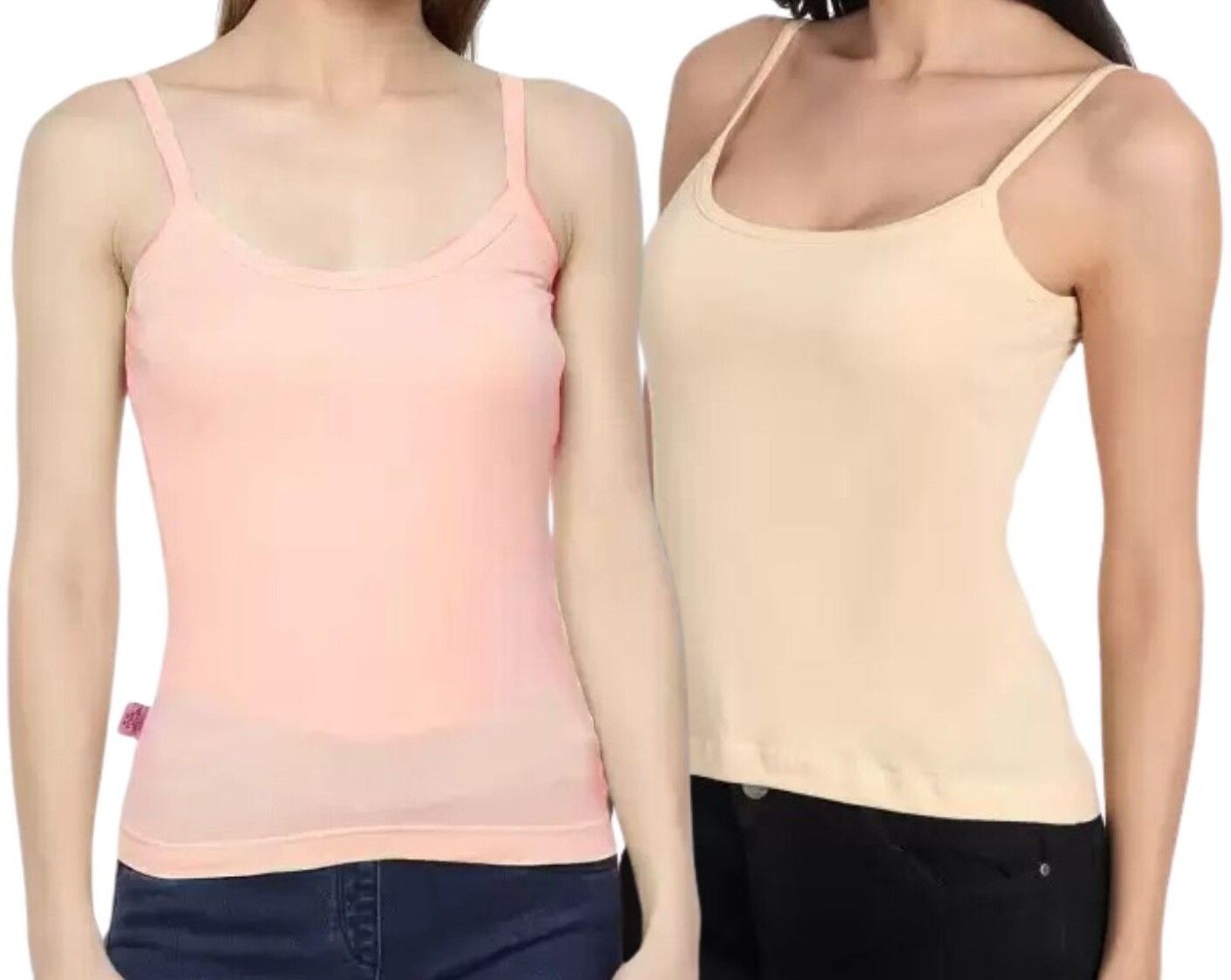 adi plus Women Pink, Beige Camisole-picture-15