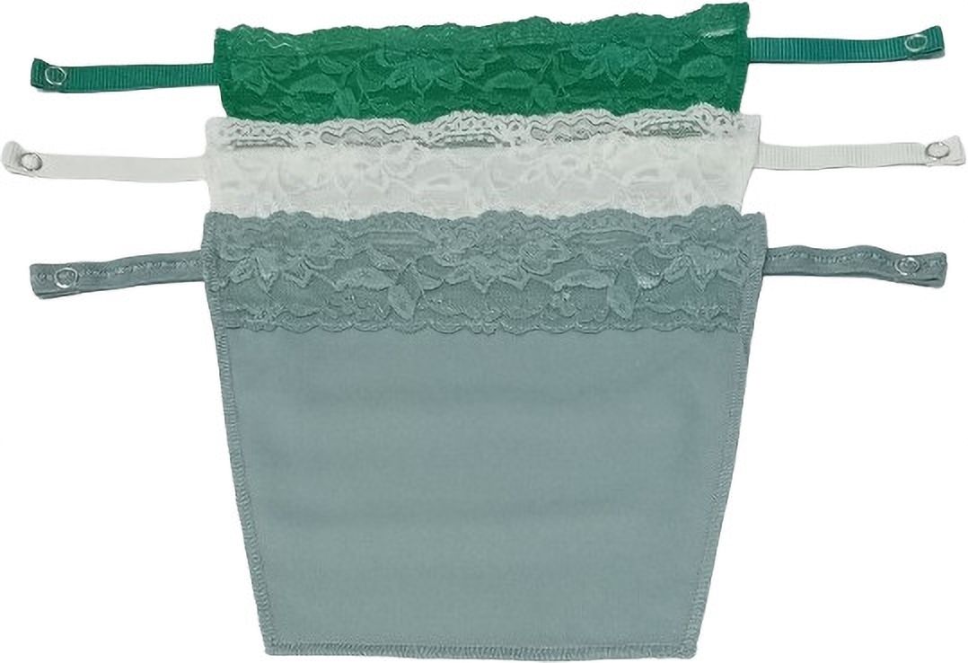 Women Dark Green, White, Grey Mock Camisole-image-38