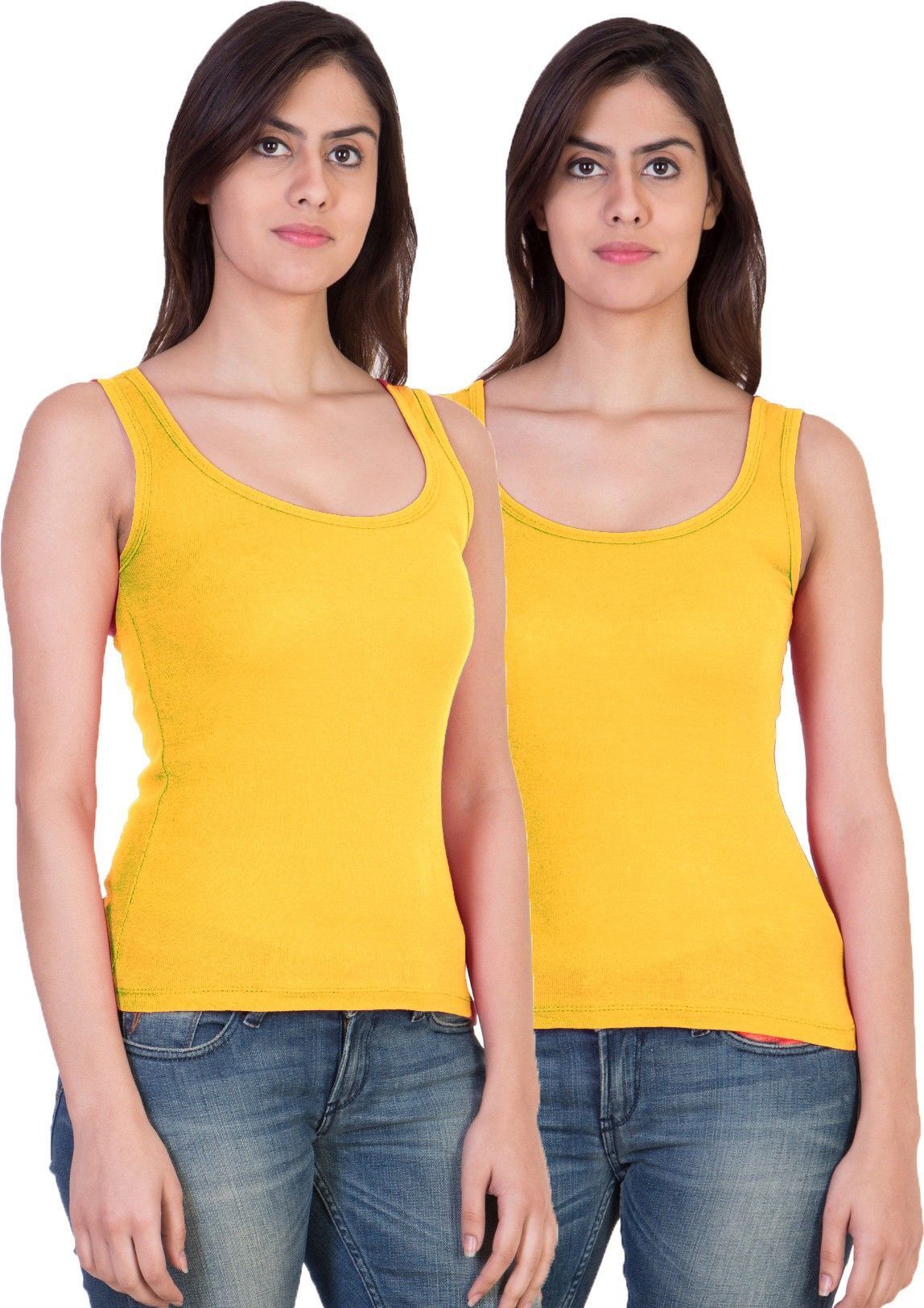 aastikhouse Women Yellow Camisole-picture-31