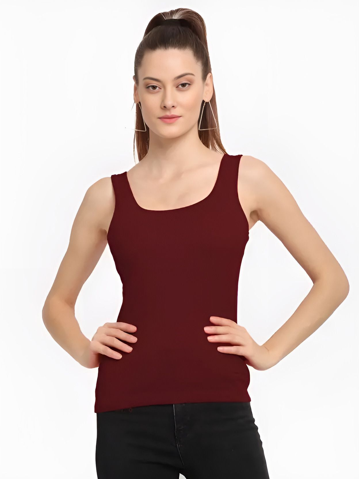 aastikhouse Women Maroon Camisole-picture-41