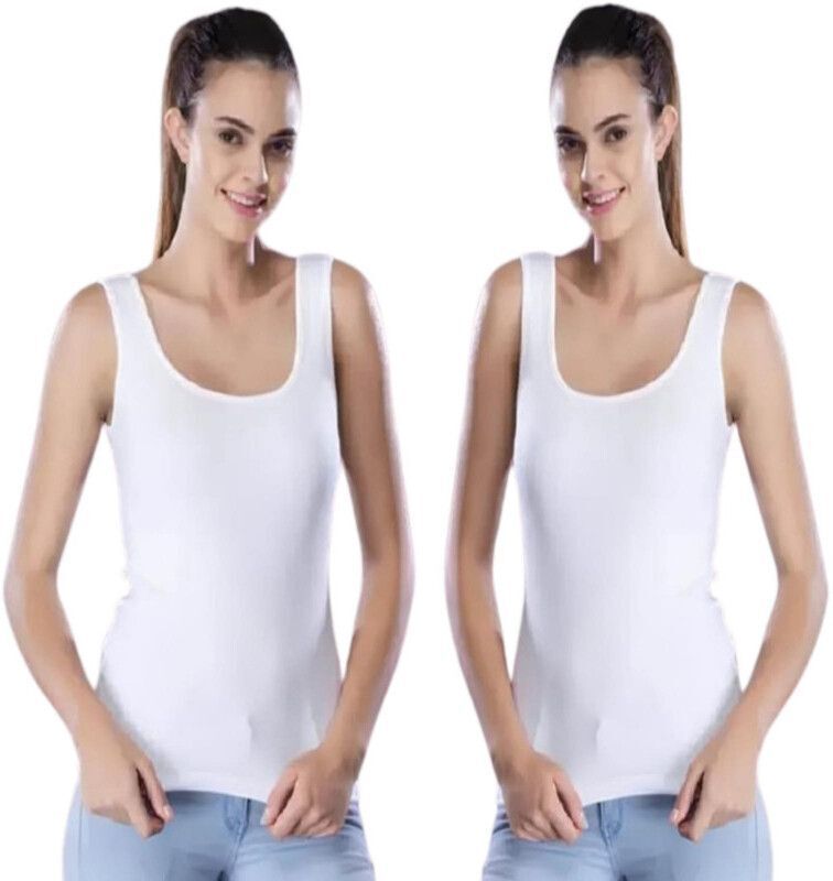 aastikhouse Women White Camisole-picture-14