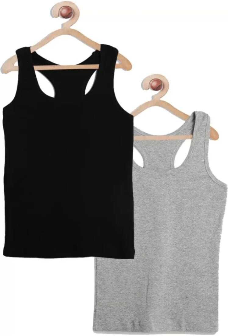 Women Grey, Black Camisole