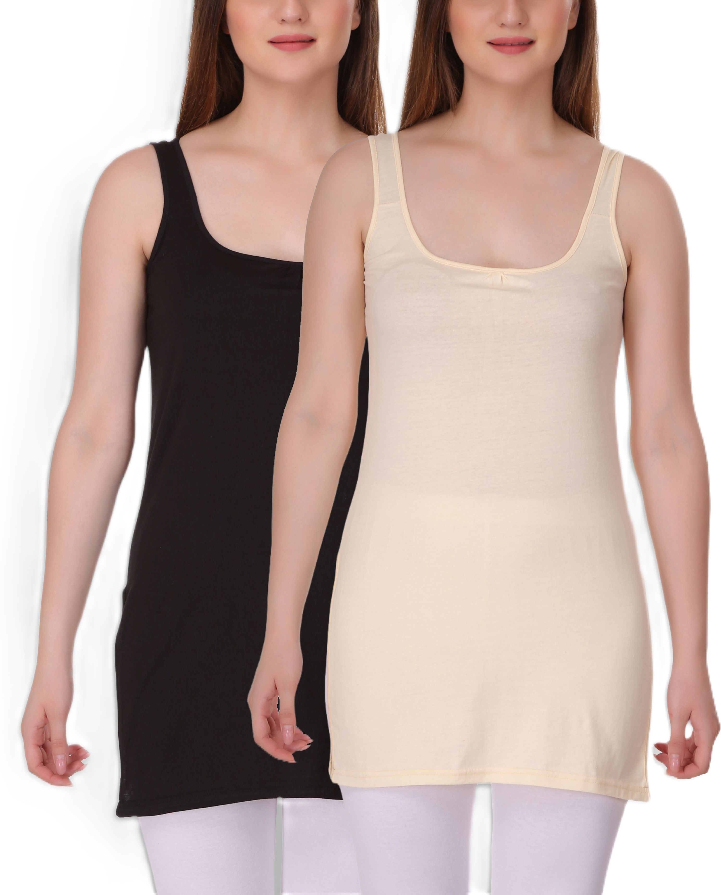 selfcare Women Black, Beige Chemise-picture-46