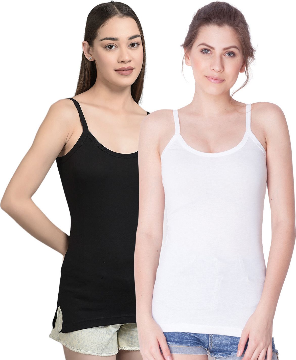 dollar missy Women Black, White Camisole-picture-16