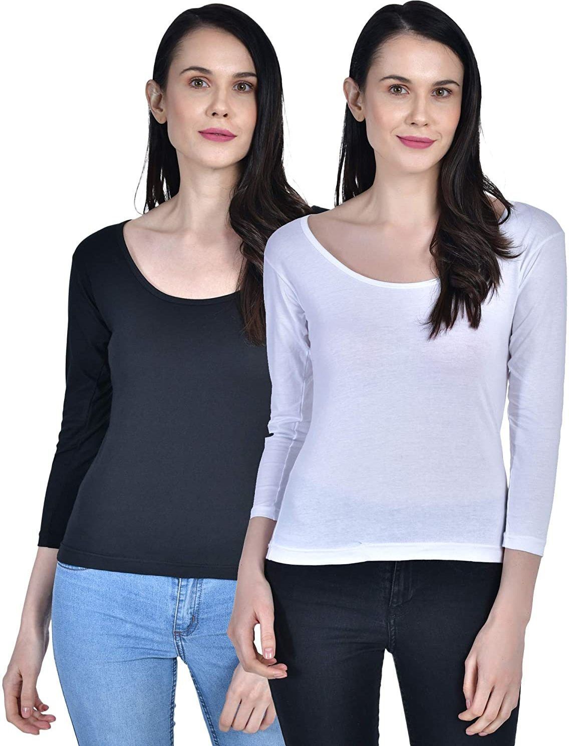 aimly Women White, Black Camisole-picture-16