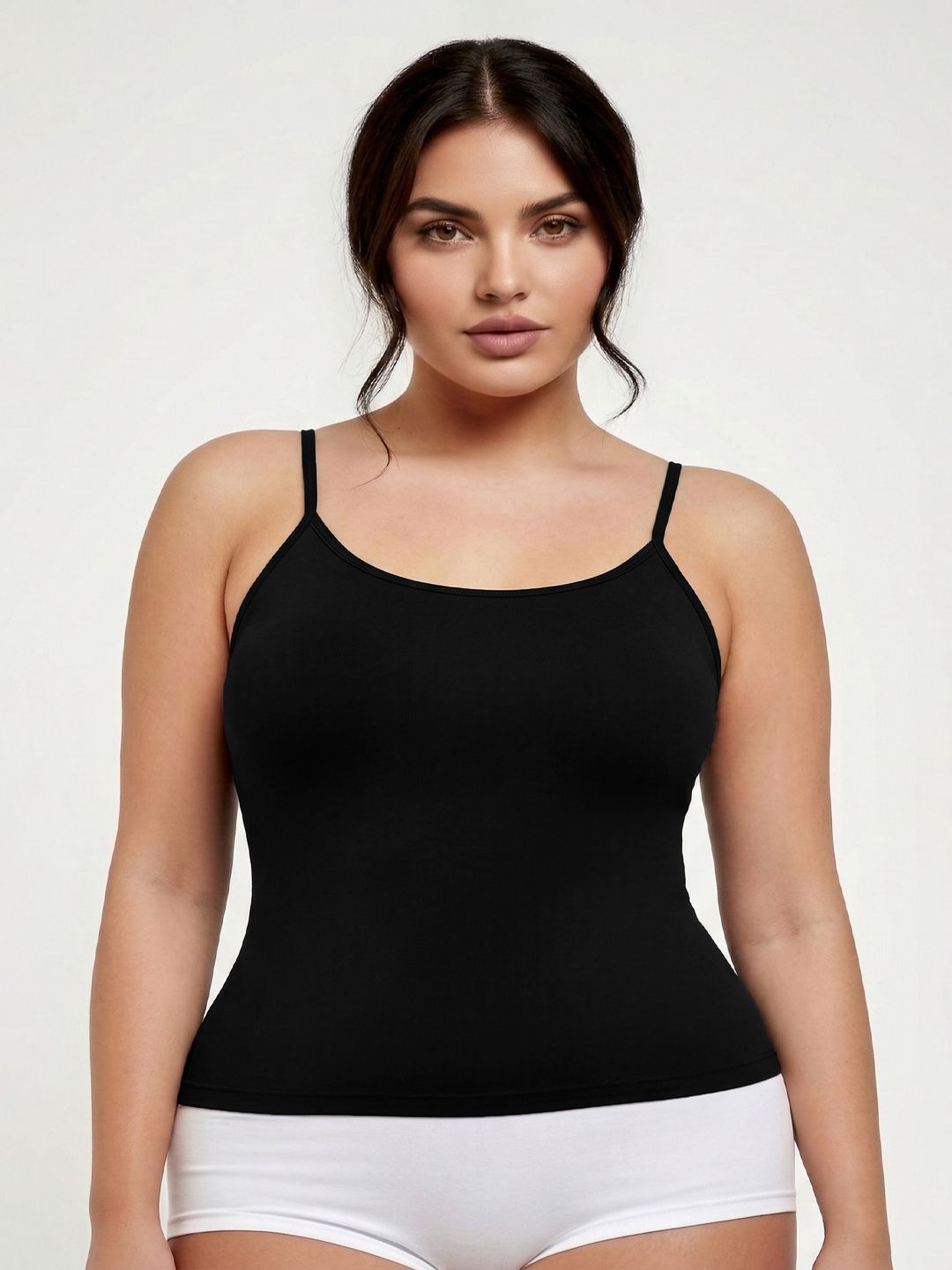 plus size Women Black Camisole-picture-42