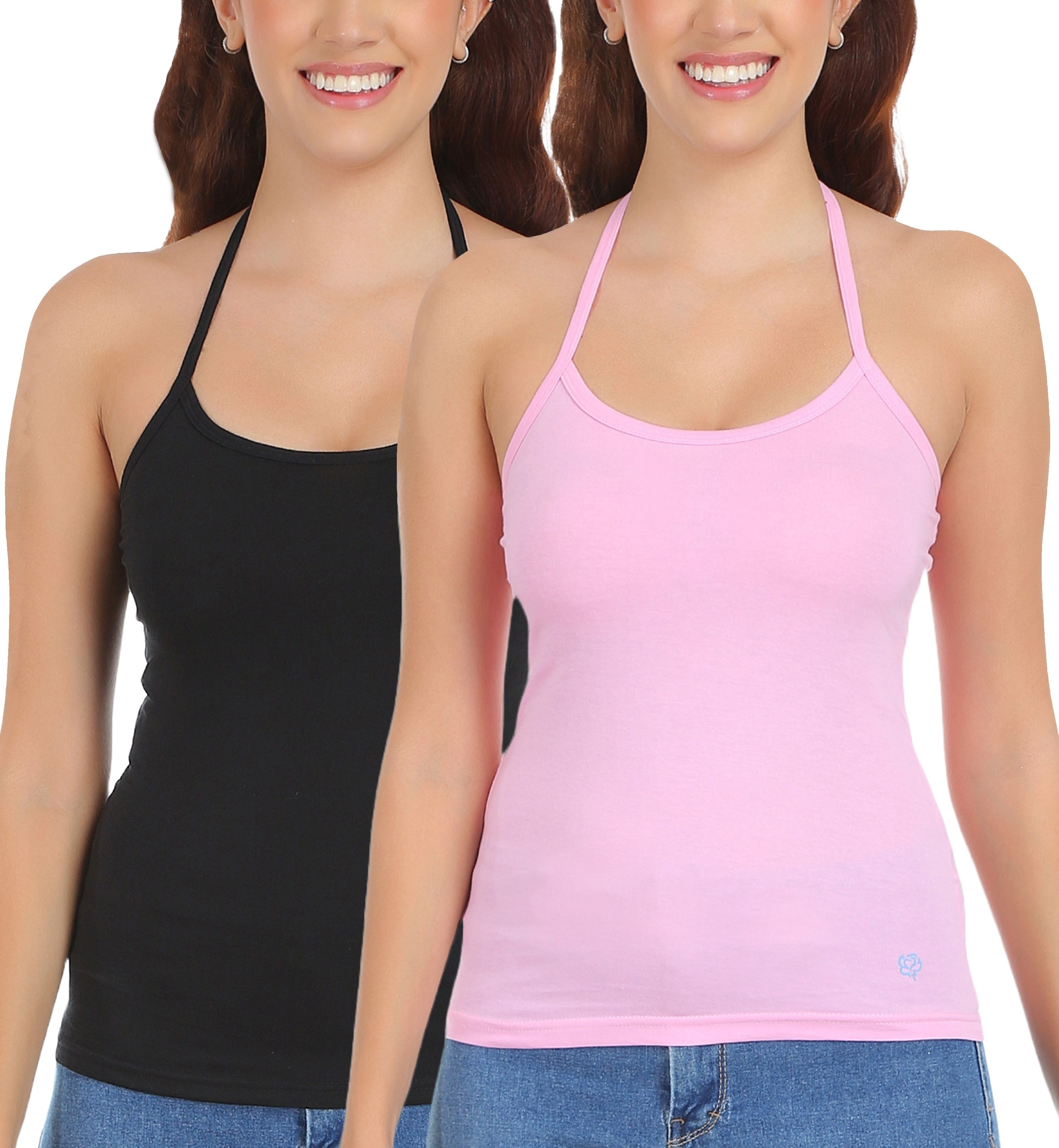 selfcare Women Pink, Black Camisole-picture-23