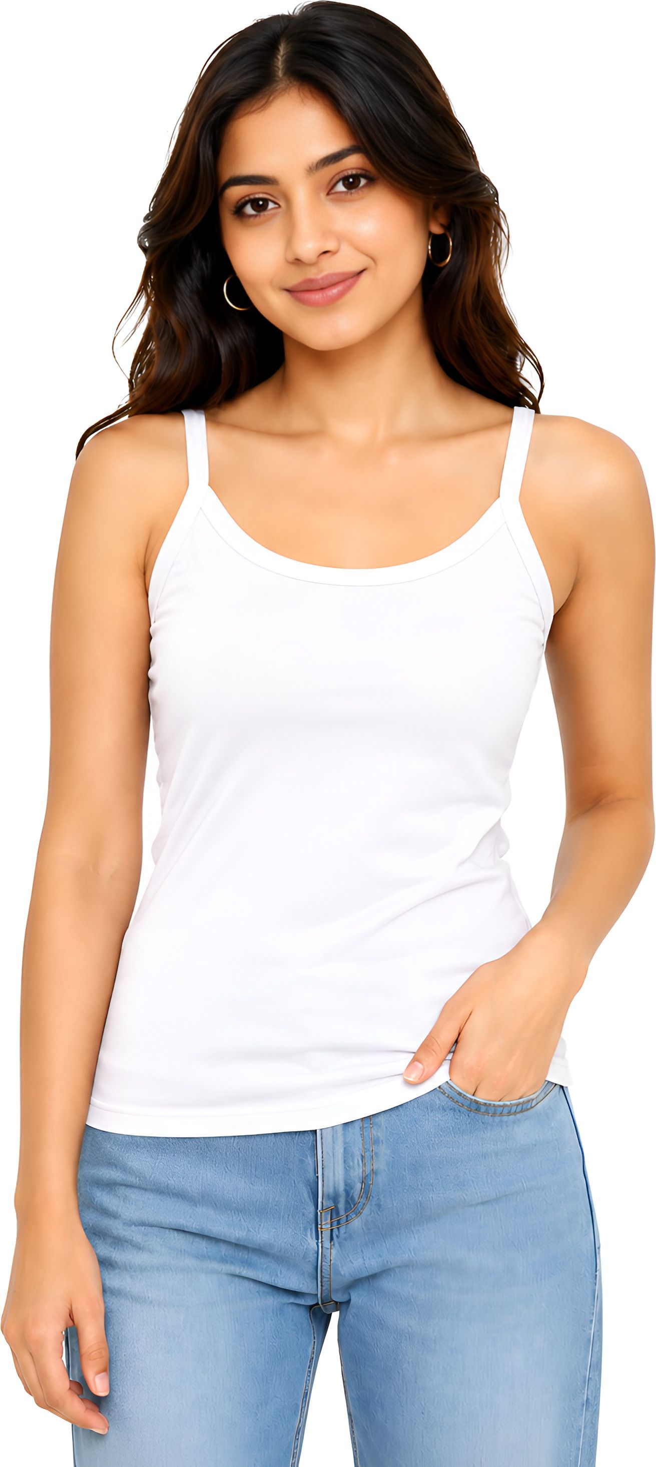 kg best collection Women White Camisole-picture-10