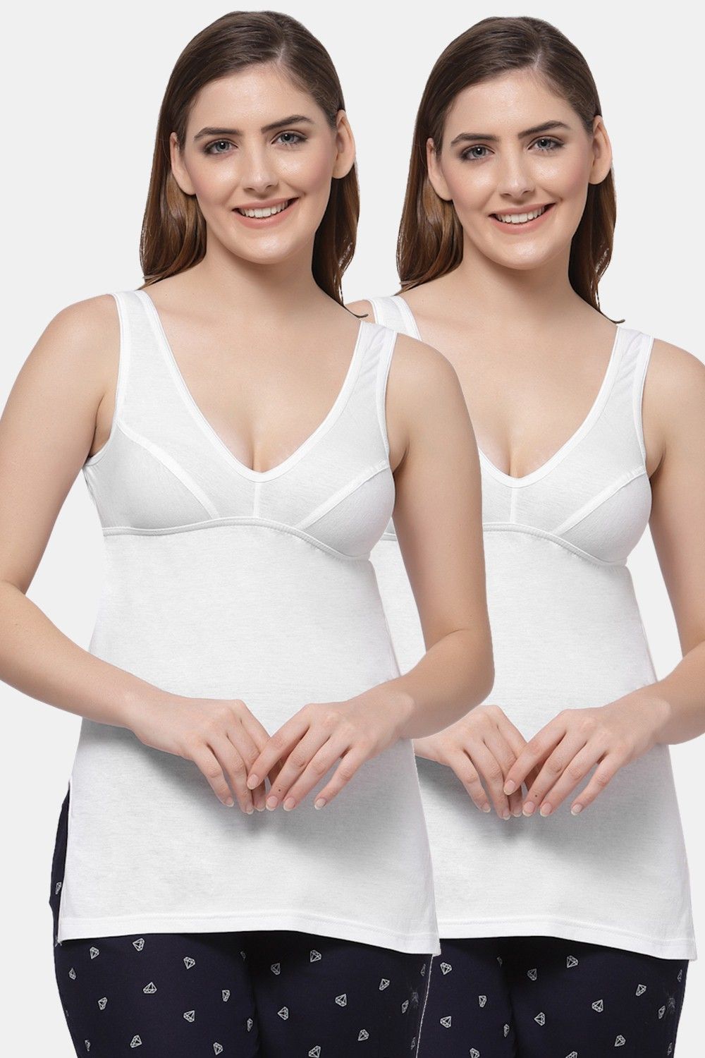 floret Women White, White Camisole-picture-14