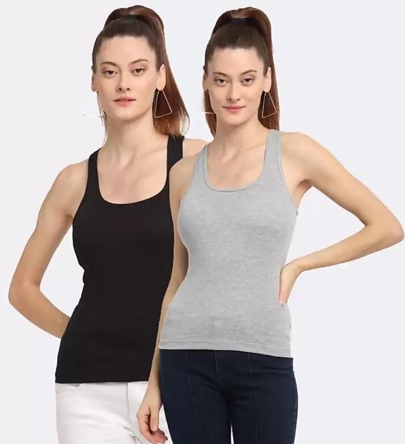 aastikhouse Women Black, Grey Camisole-picture-46