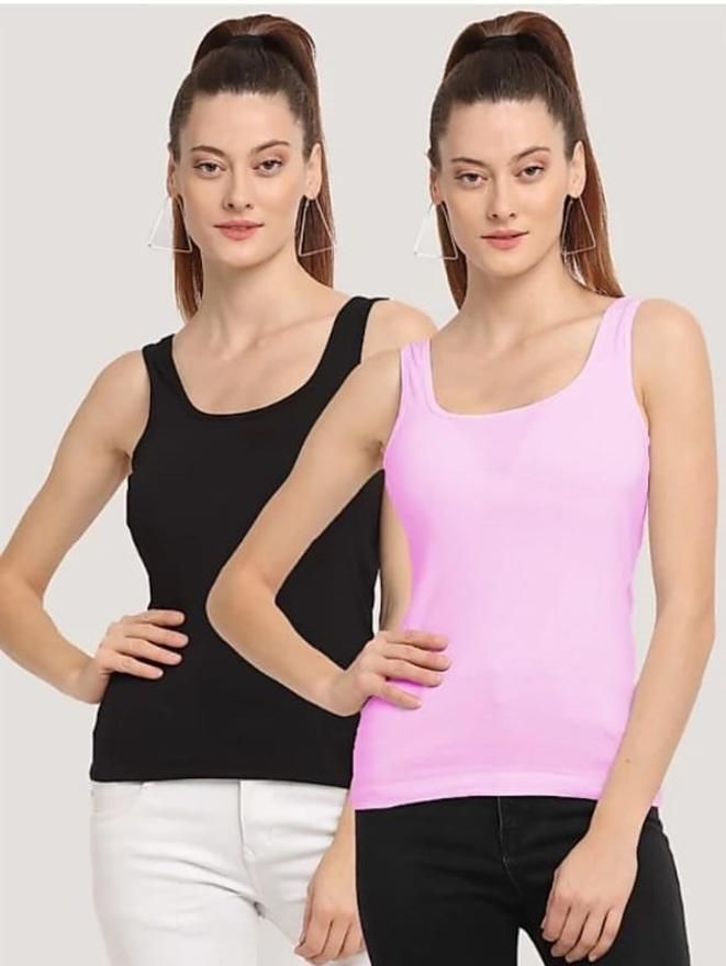 aastikhouse Women Black, Pink Camisole-picture-41