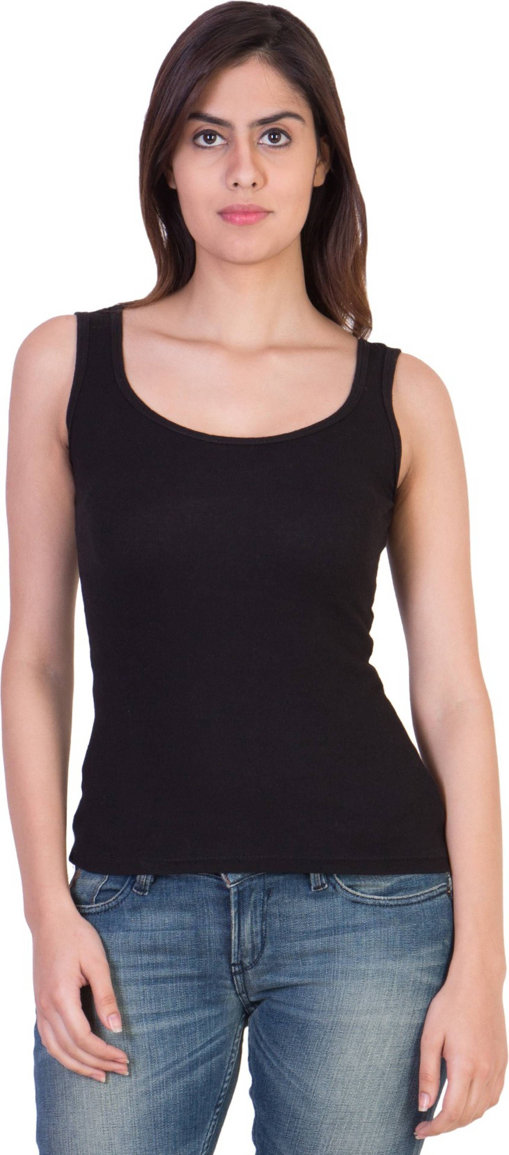 rravayki Women Black Tank Top/Vest-picture-15