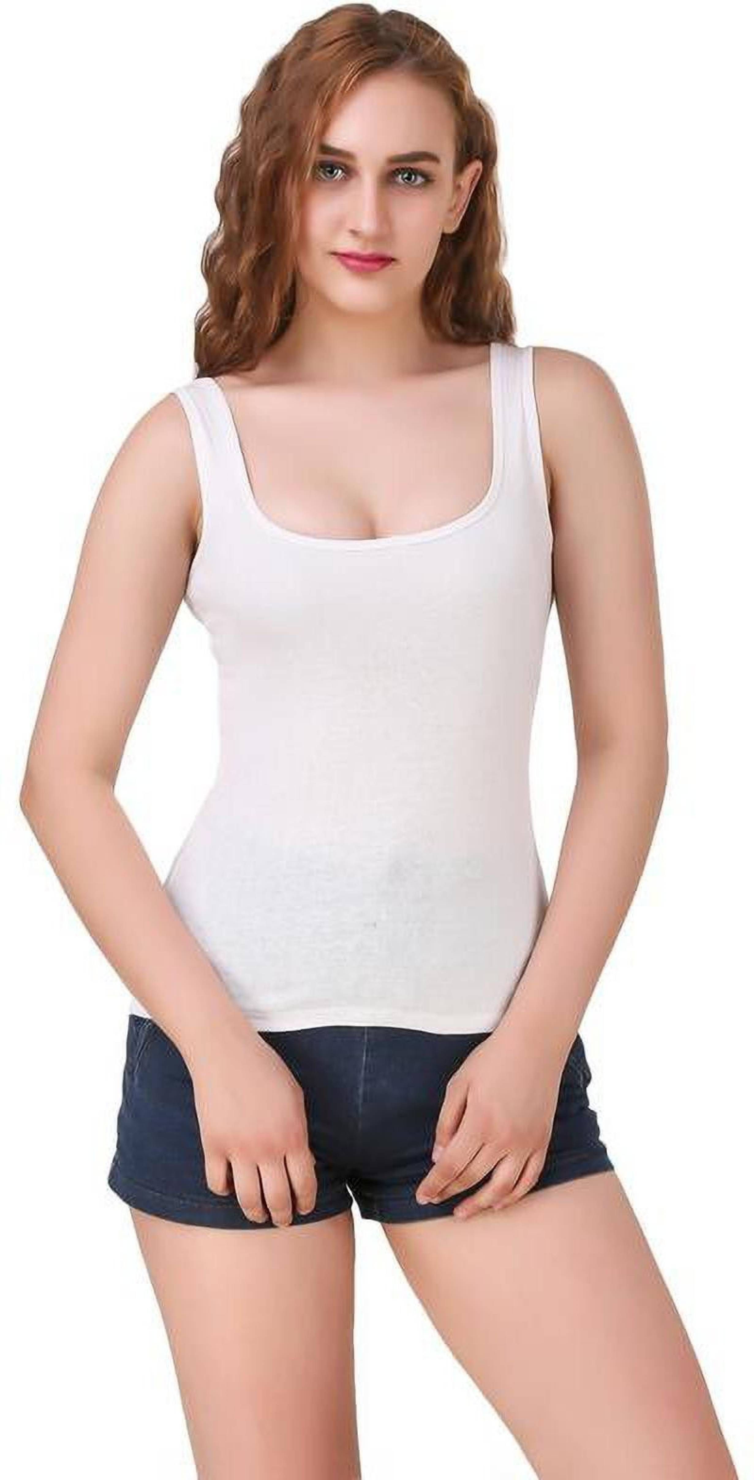 rravayki Women White Tank Top/Vest-picture-6