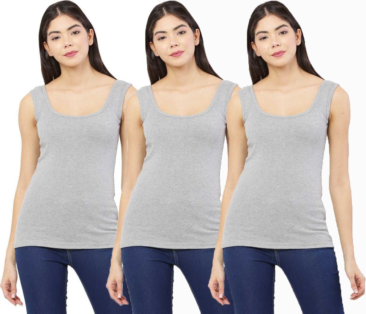 Women Grey Tank Top/Vest-image-41