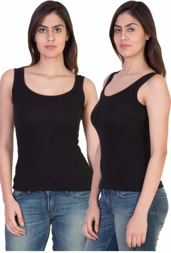 Women Black Tank Top/Vest-image-43