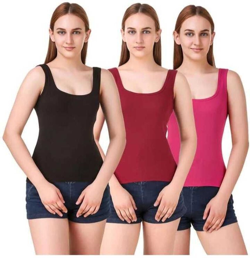 aastikhouse Women Black, Pink, Maroon Camisole-picture-0