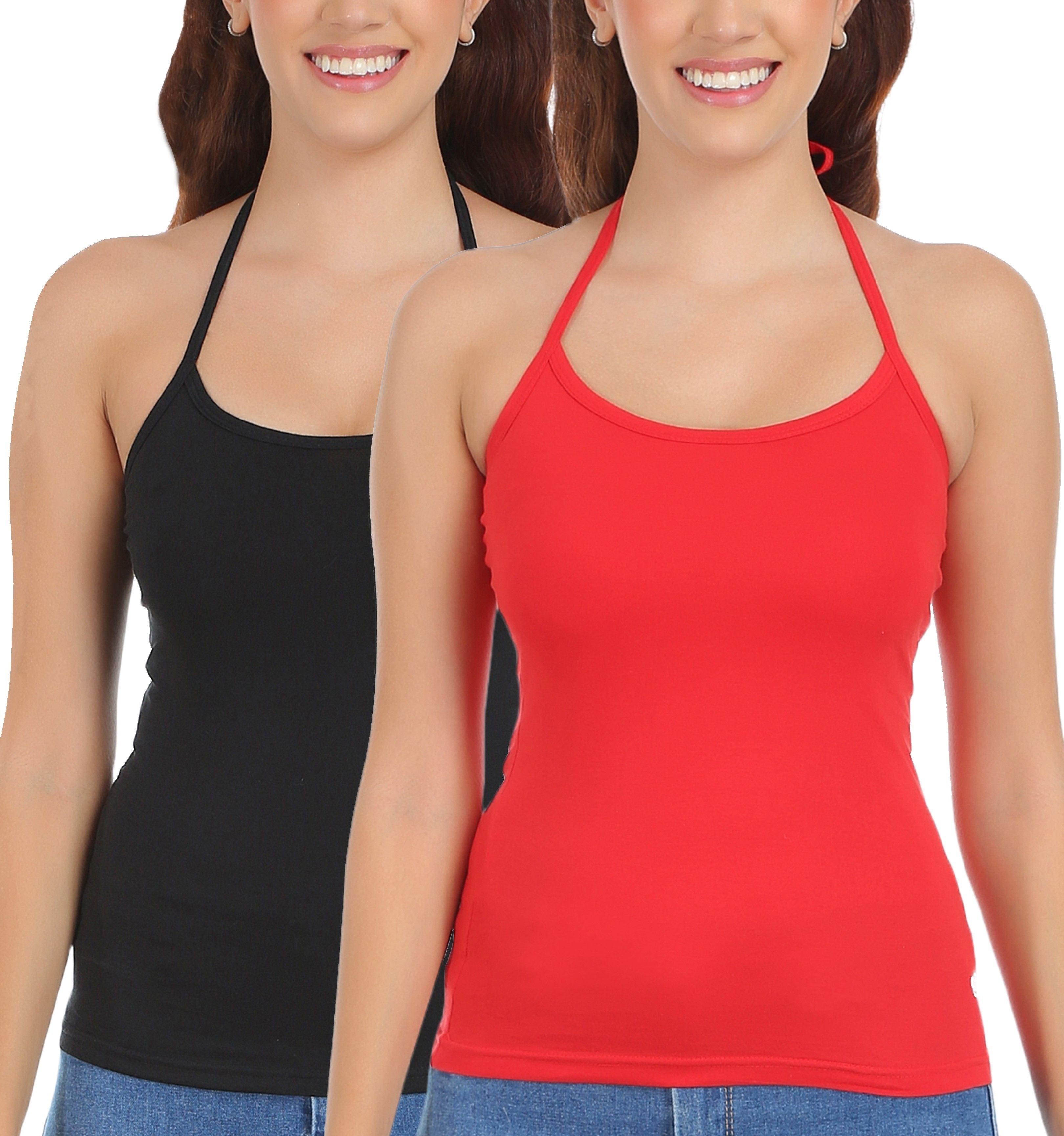 selfcare Women Red, Black Camisole-picture-22