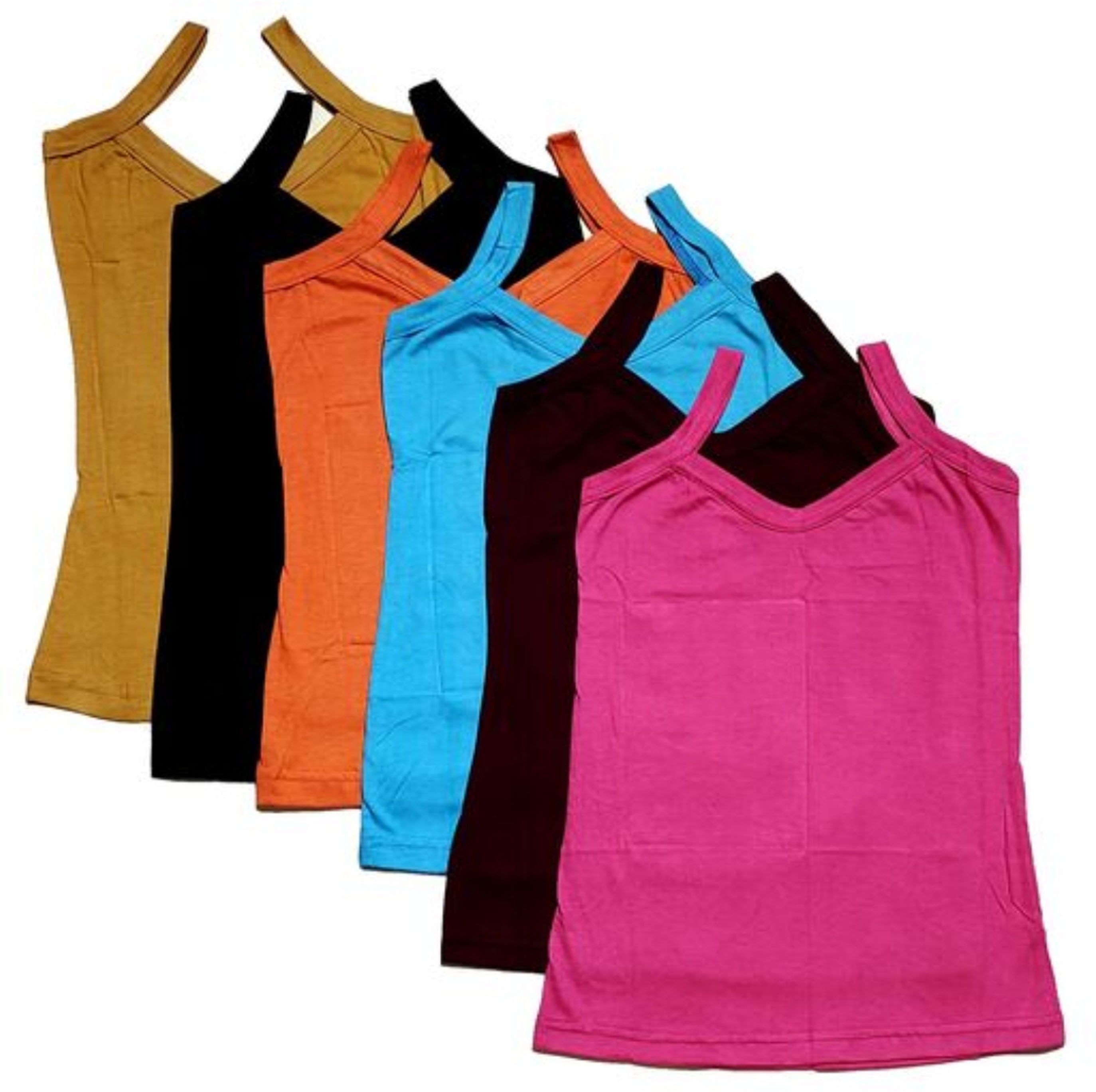 naino Women Black, Pink, Beige, Maroon, Light Blue, Orange Tank Top/Vest-picture-17