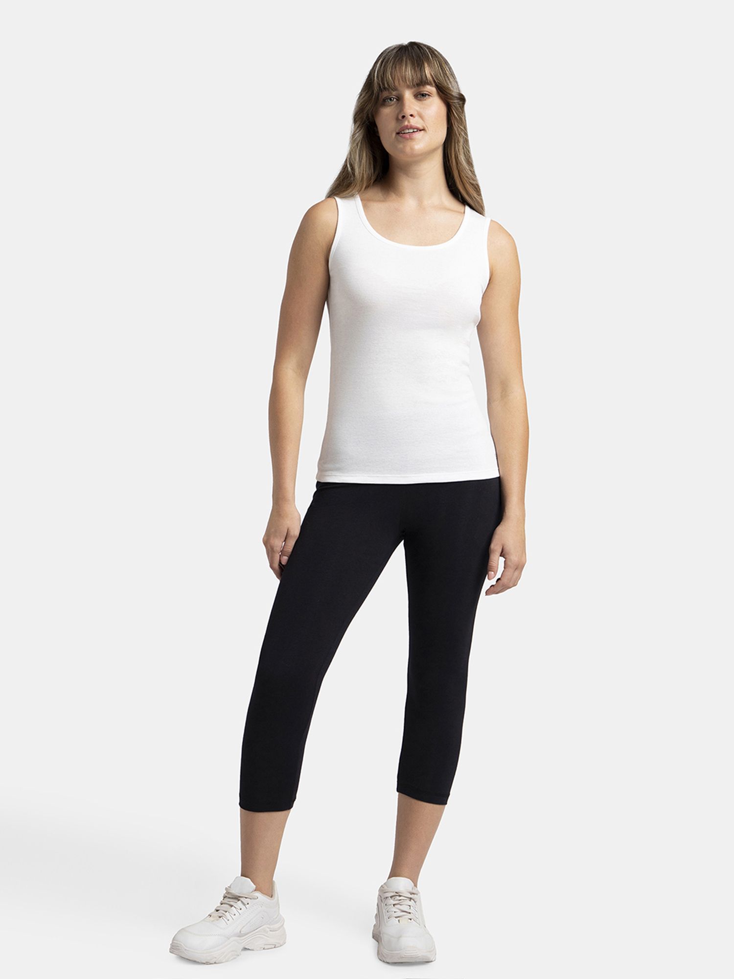 jockey Women White Tank Top/Vest-picture-10