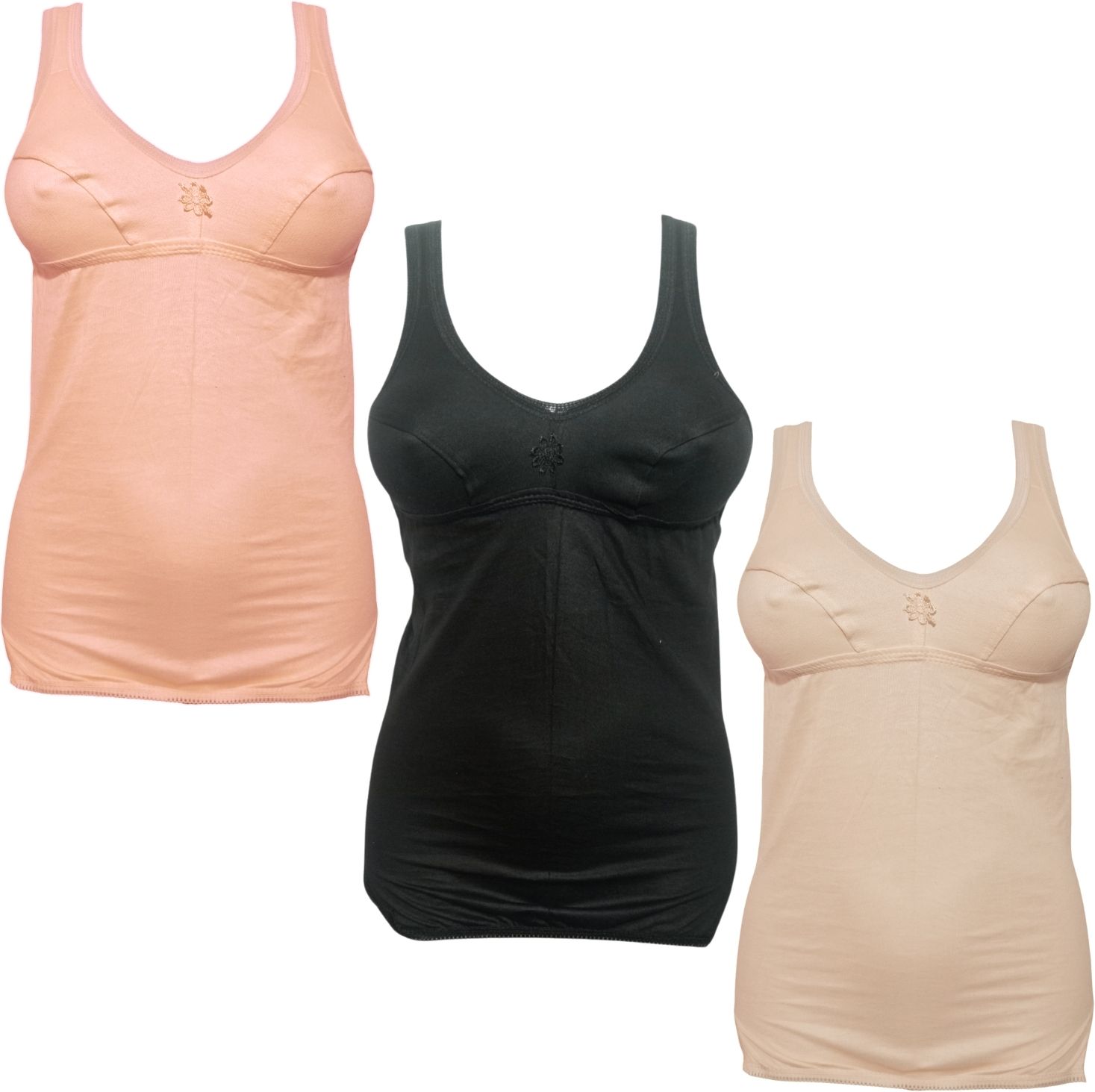 Women Beige, Yellow, Black Camisole-image-18