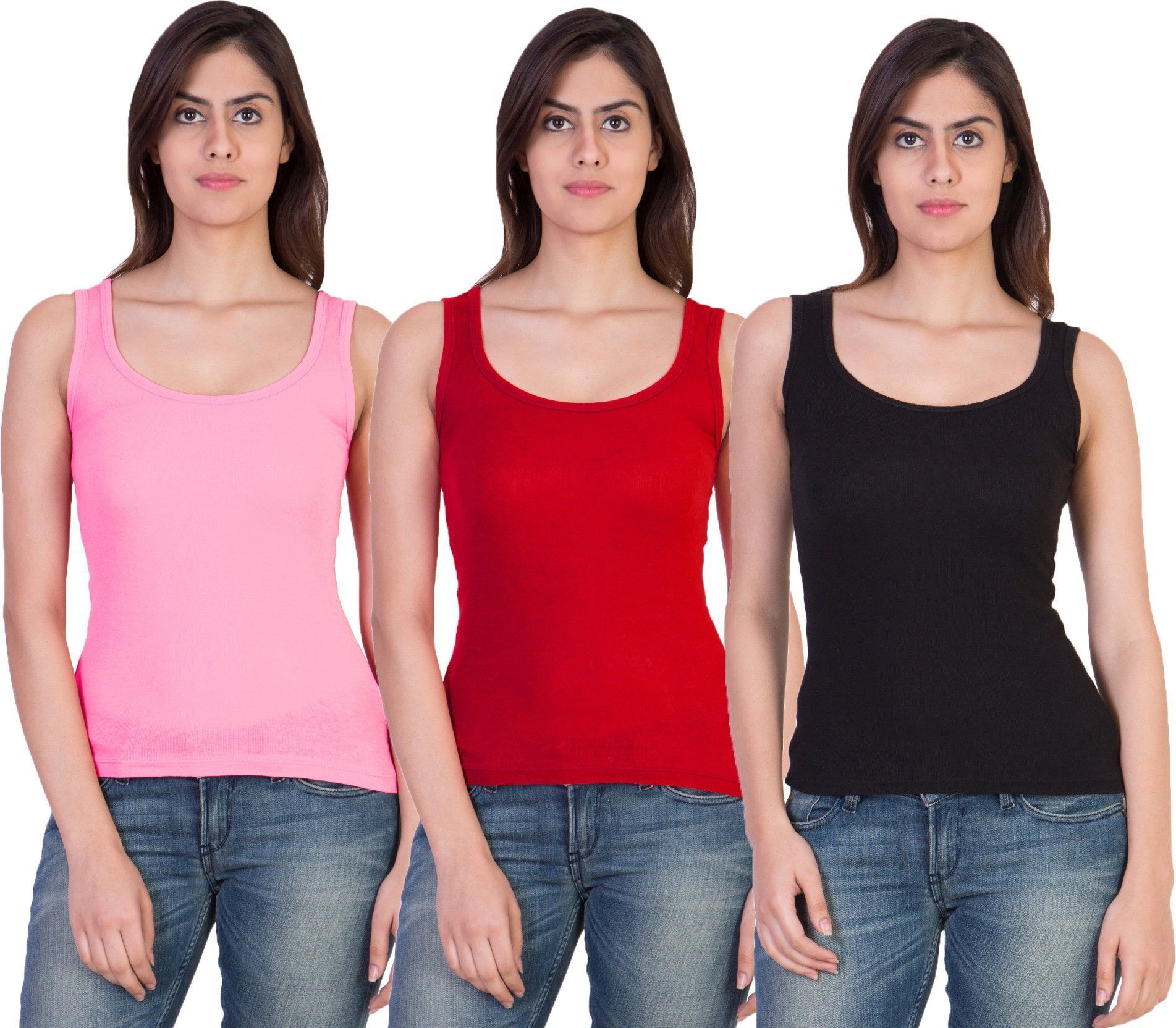 Women Black, Red, Pink Camisole