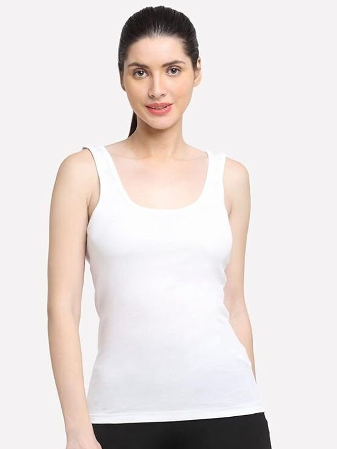 aastikhouse Women White Camisole-picture-11