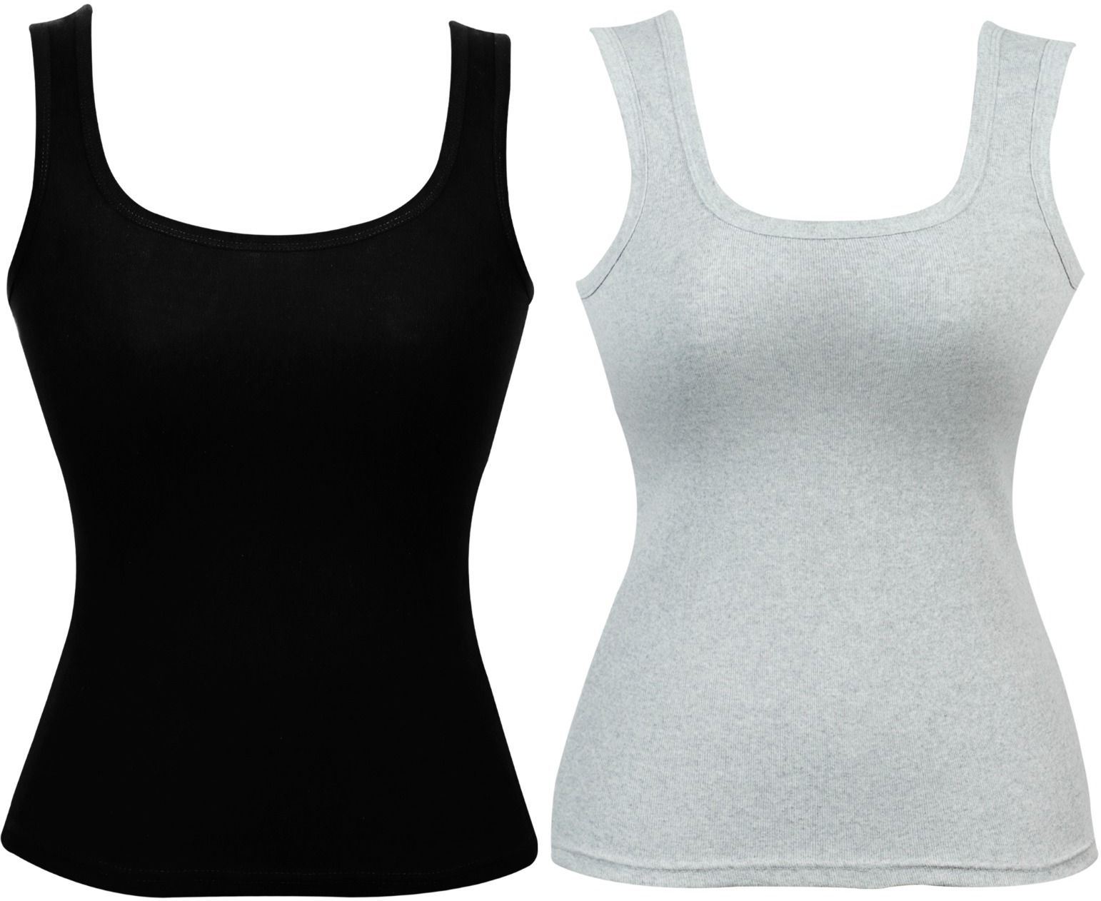 palmlon Women Grey, Black Camisole-picture-3