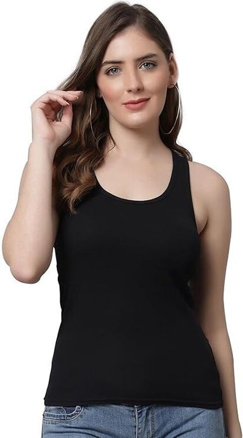 srgarmentssg Women Black Camisole-picture-1