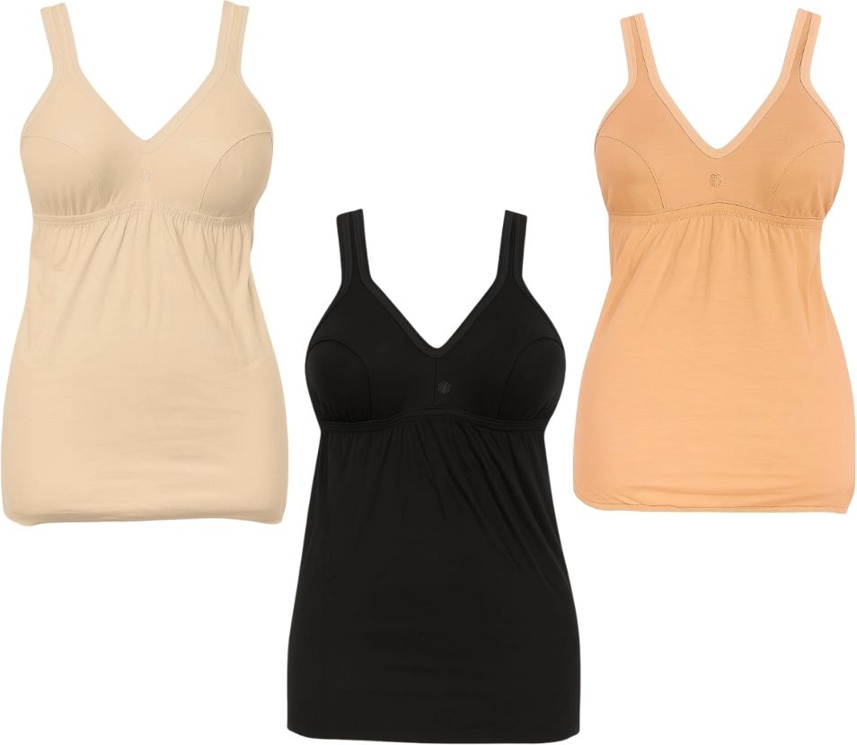 diku Women Beige, Black, Orange Camisole-picture-15