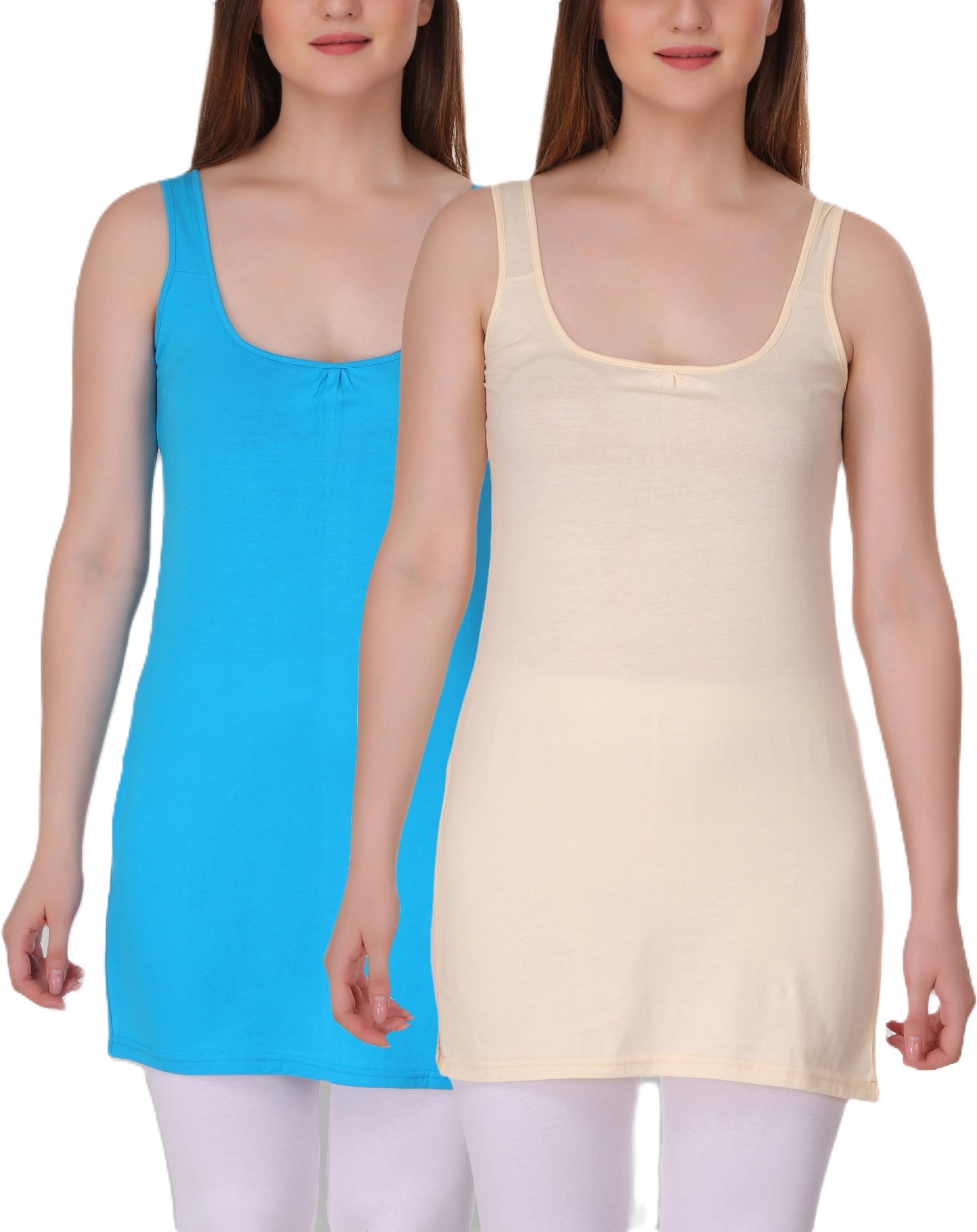 selfcare Women Light Blue, Beige Chemise-picture-25