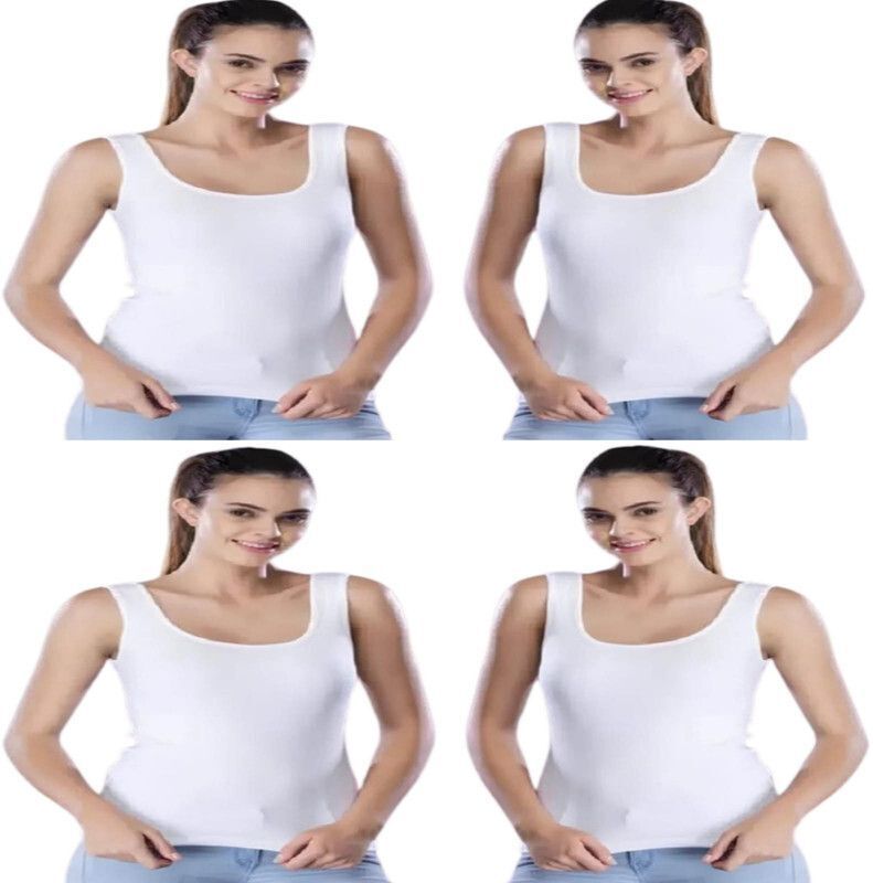 aastikhouse Women White Camisole-picture-48