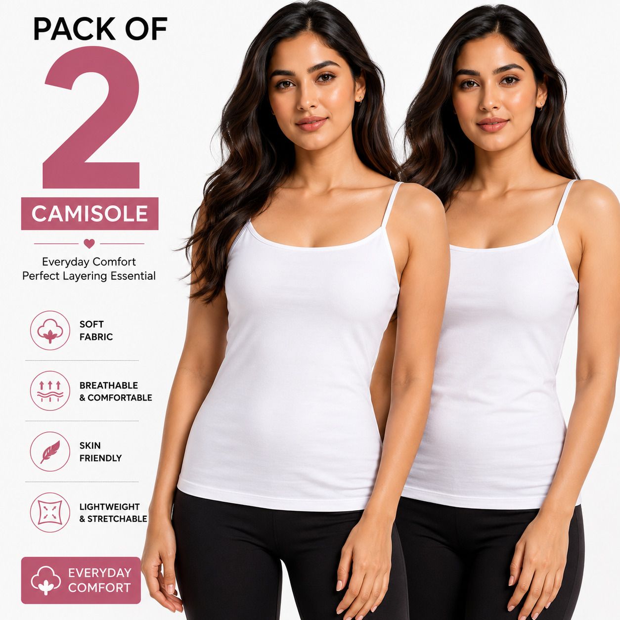 Women White Camisole-image-22