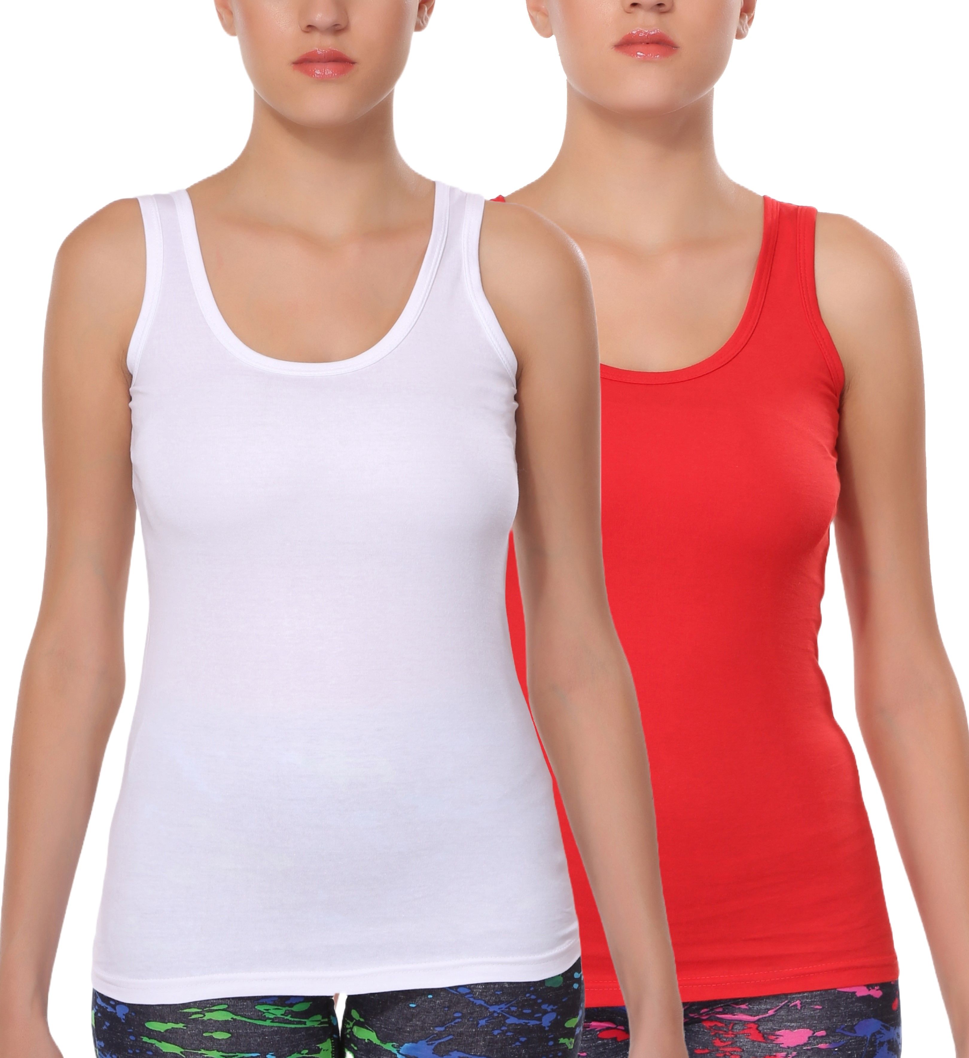 selfcare Women White, Red Camisole-picture-48