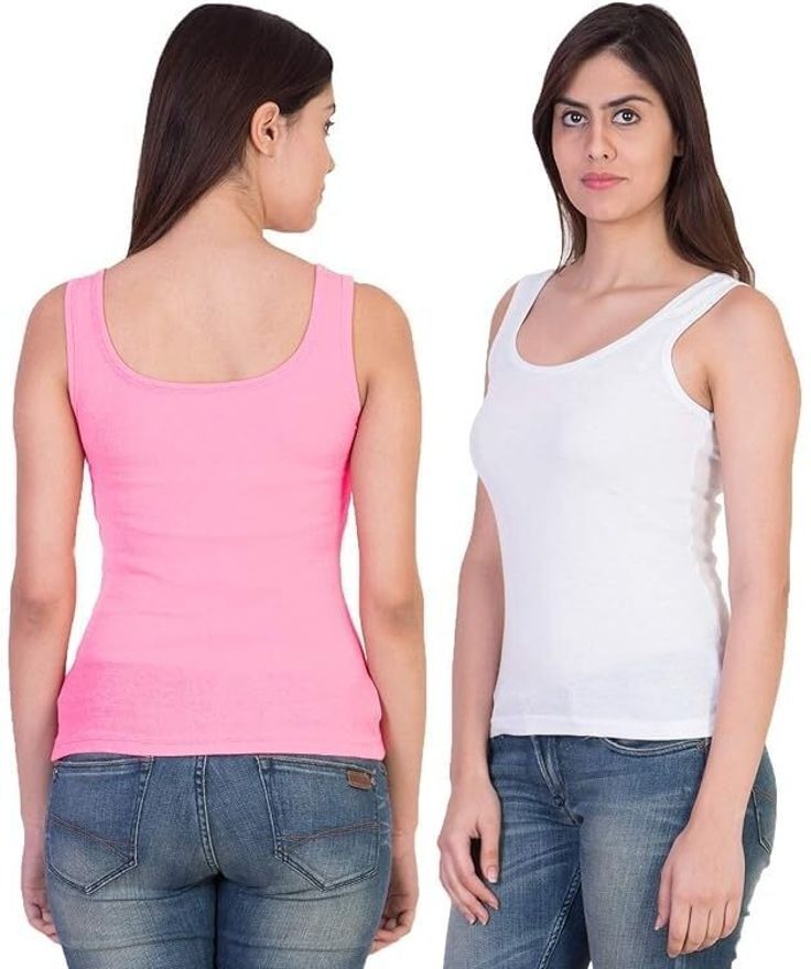 aastikhouse Women White, Pink Camisole-picture-46