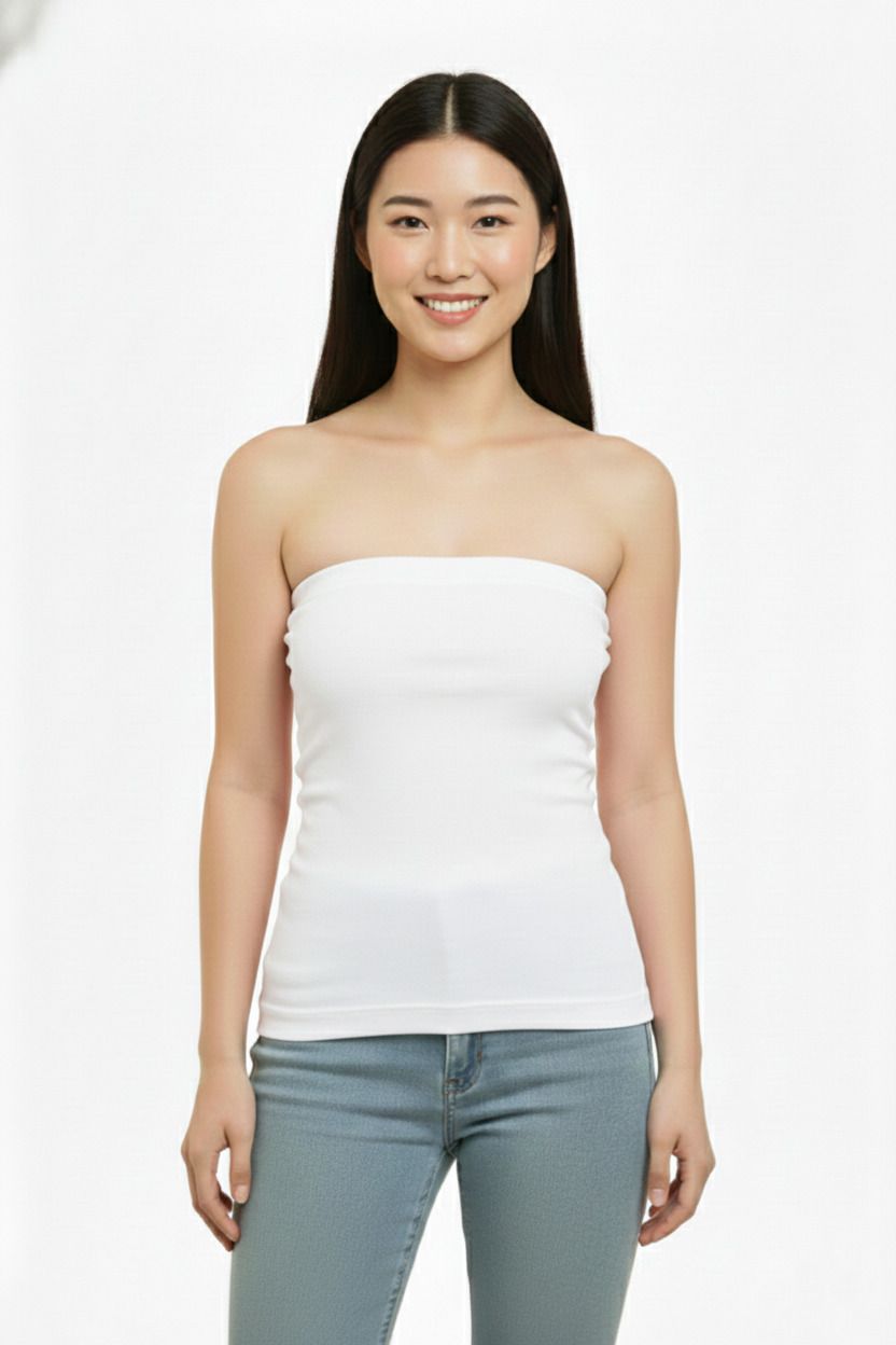 Women White Tube-image-44