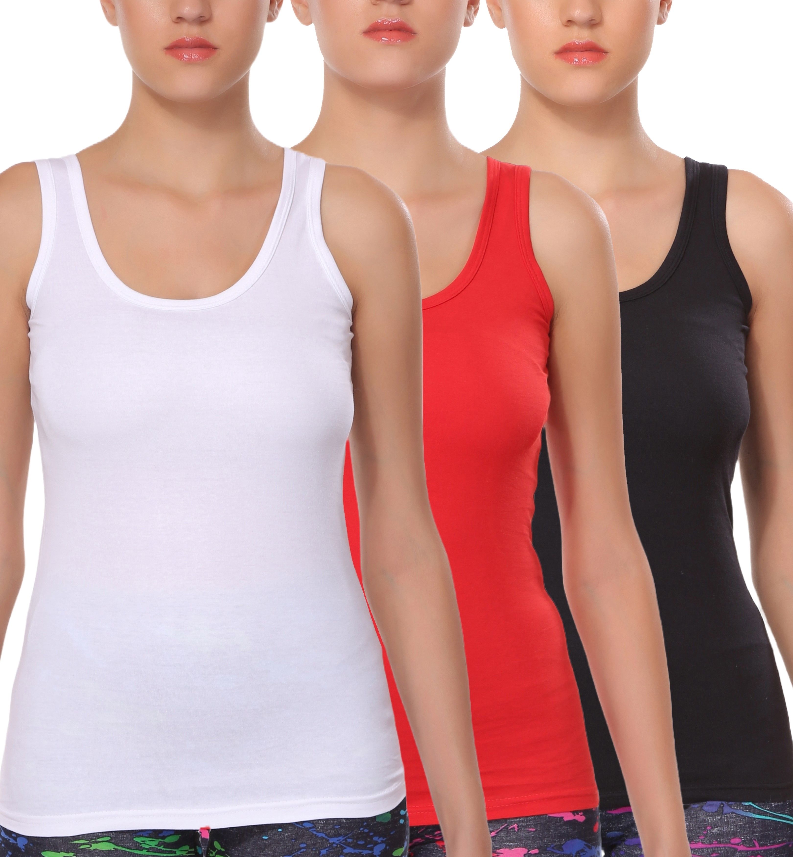selfcare Women Red, White, Black Camisole-picture-37