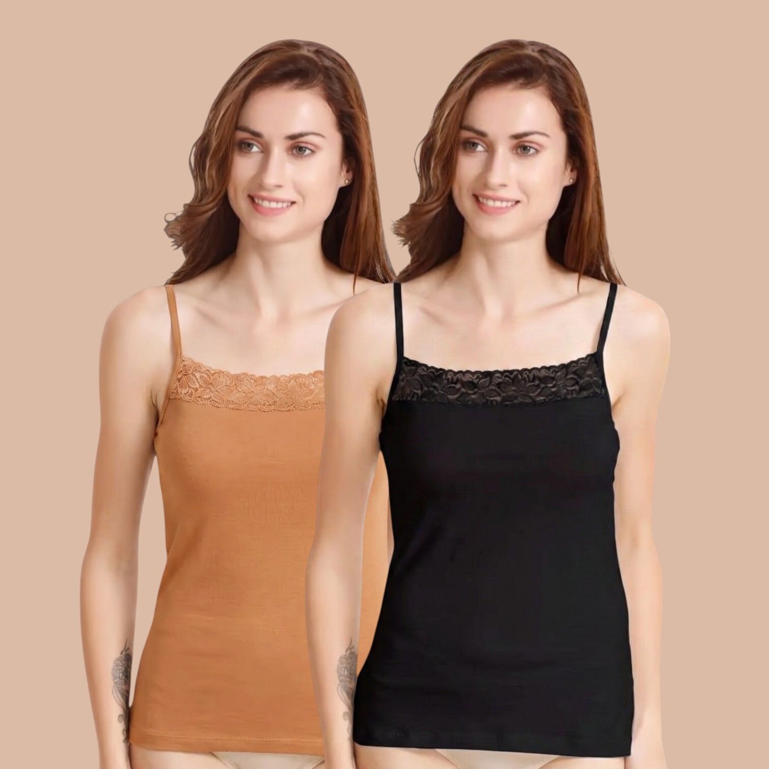 Women Beige Camisole-image-11
