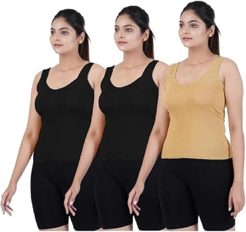 re active Women Black, Yellow Camisole-picture-51