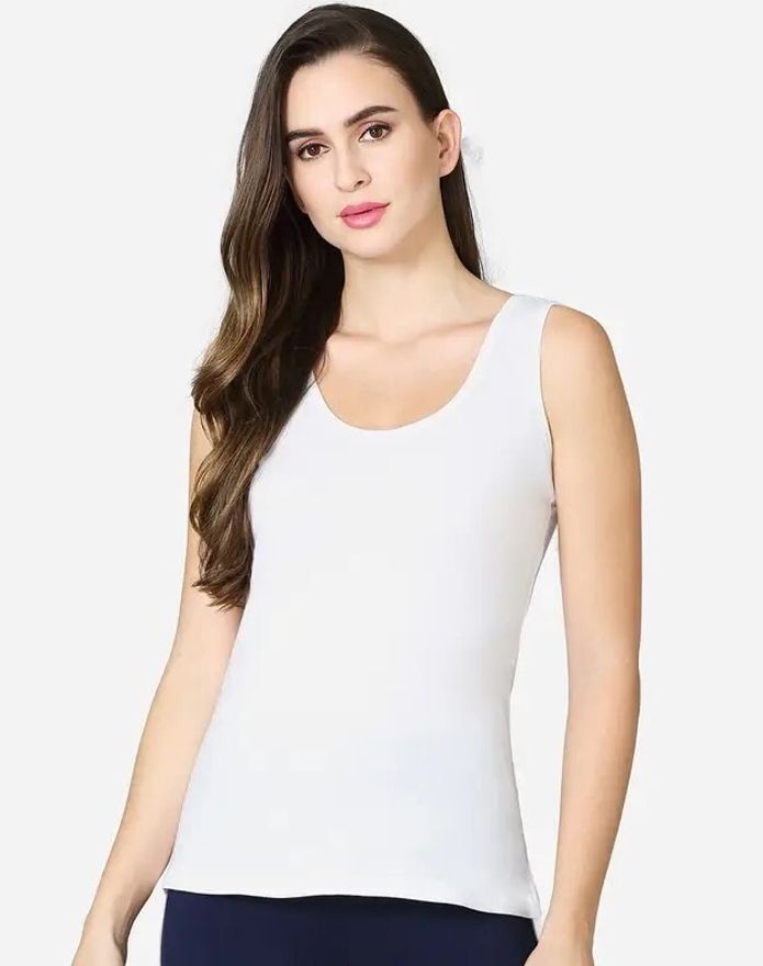 Women White Tank Top/Vest-image-24