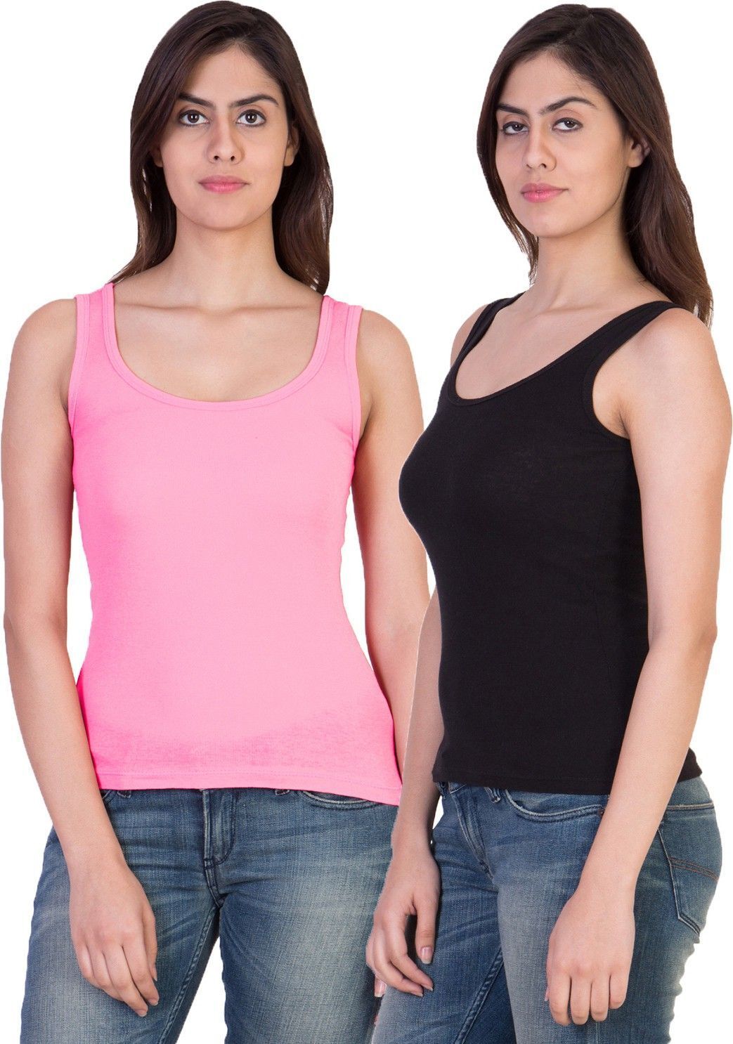 aastikhouse Women Black, Pink Camisole-picture-23
