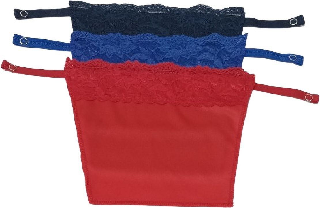 glorsio Women Dark Blue, Blue, Red Mock Camisole-picture-24