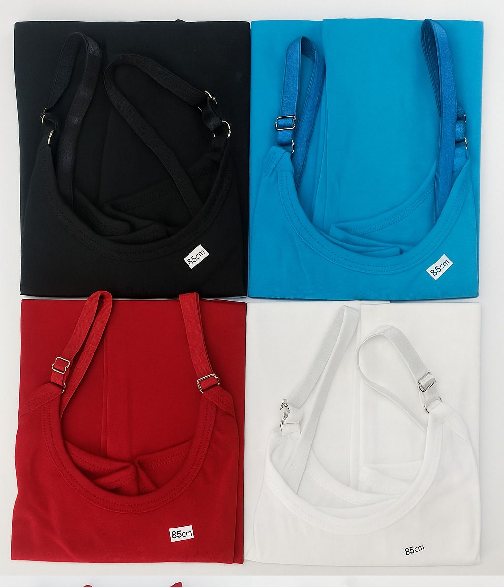 Women Black, Light Blue, Red, White Camisole-image-48