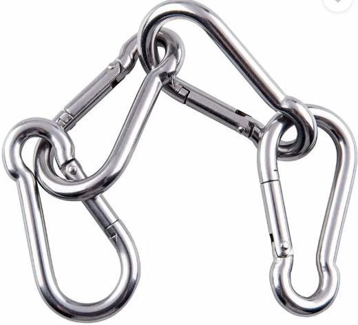 8Mm Snap Hooks, Metal Heavy Duty Pet Buckle, Key Chain for Linking Dog Cam
