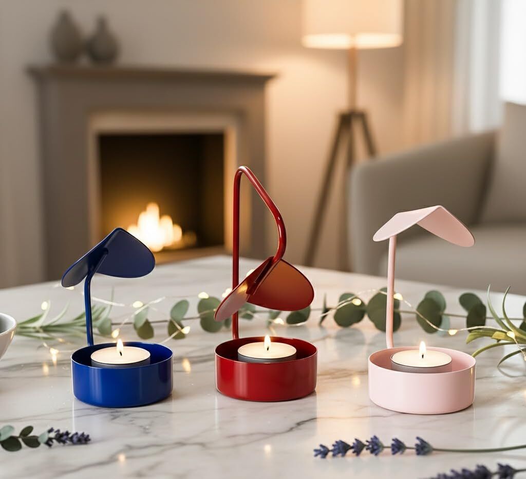 Modern Metal Tealight Candle Holder Combo Set of 3 Iron 3 - Cup Tealight Holder Set