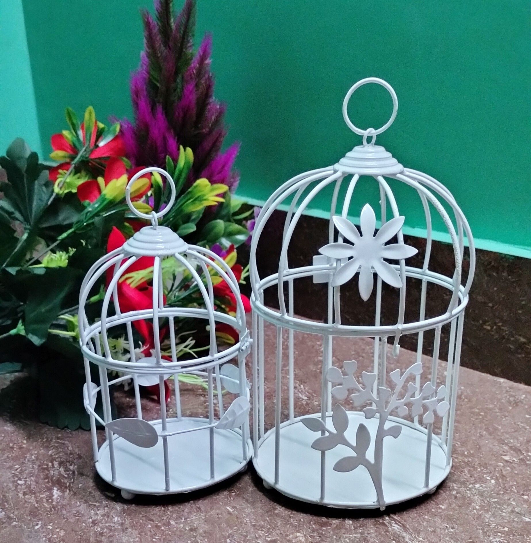 Bird Cage, Balcony Planter Cage, Tealight Candle Holder Cage, Expression CAGE Iron Tealight Holder-image-35