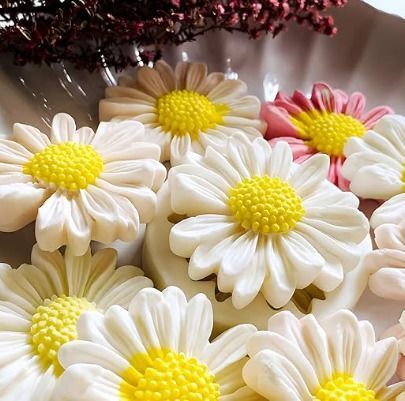 amc Decorative Daisy Flower Soy Wax Candles Candle-picture-27