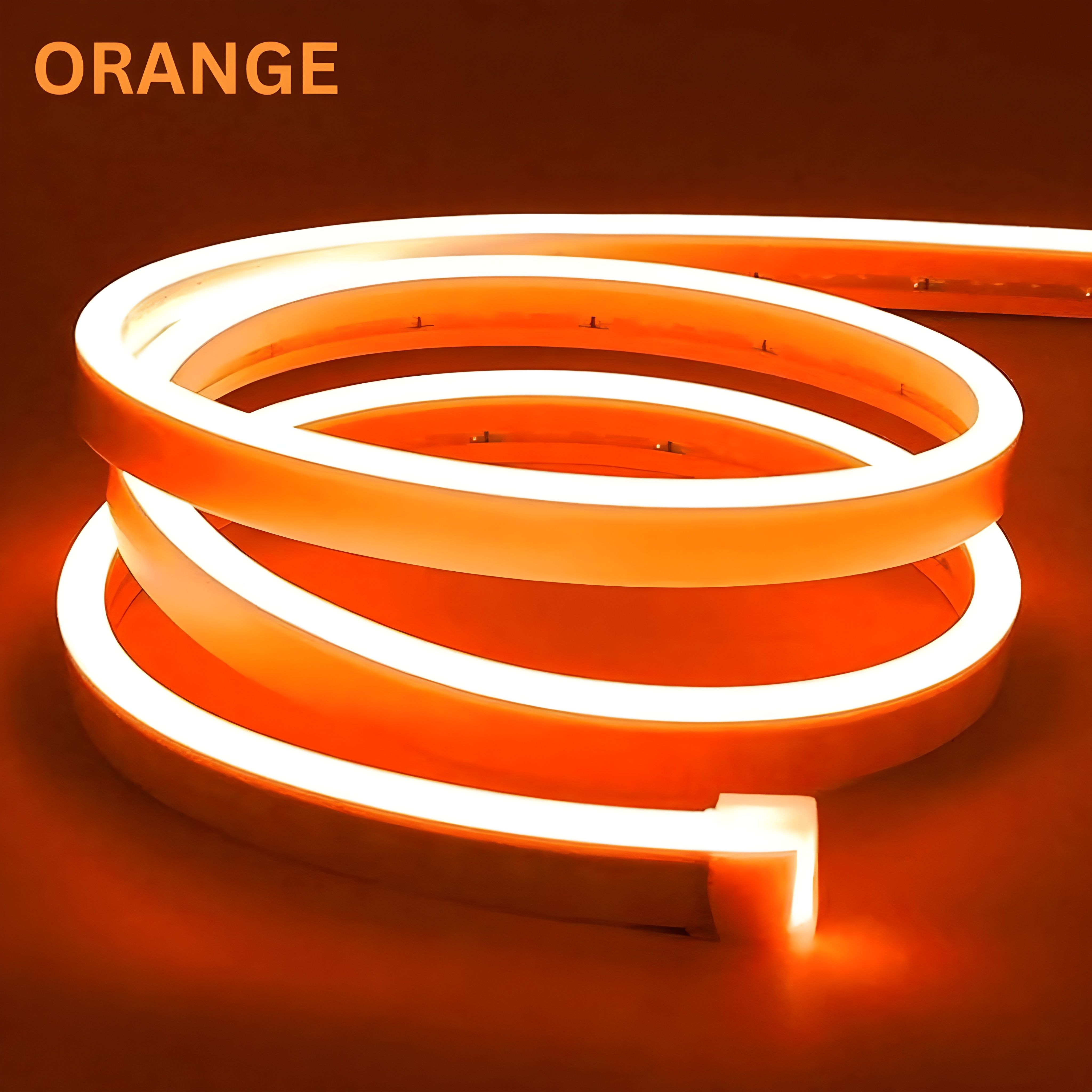 600 LEDs 5 m Orange Steady String Rice Lights-image-38