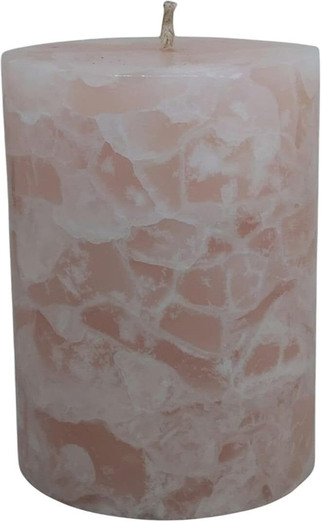 Crystal Pillar Candle Rose Quartz Pink Medium 45 Hour Burn Oud Aroma Candle-image-39