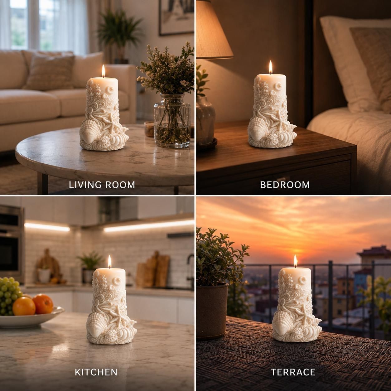 qyexe Luxury Scented Wax Candle for Premium Gifting (Pack-1) Candle-picture-16