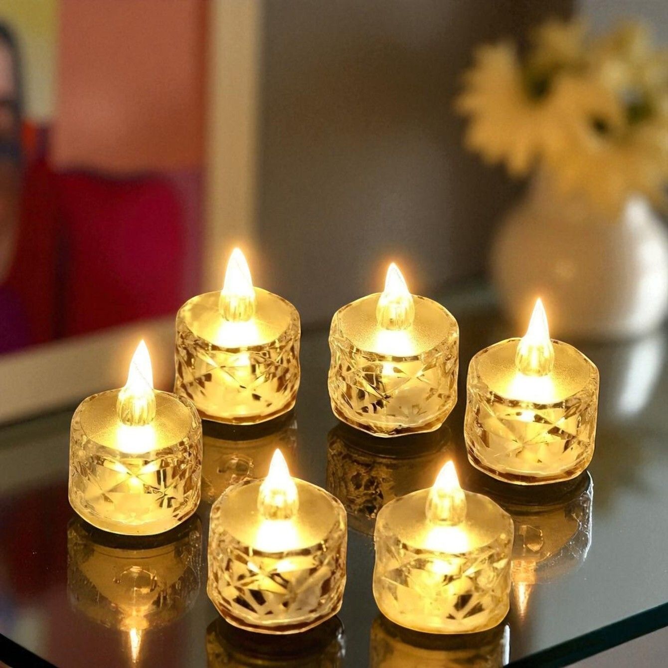 Led TeaLight Candles Artificial Home Decoration Birthday Anniversary Festival Candle-image-15